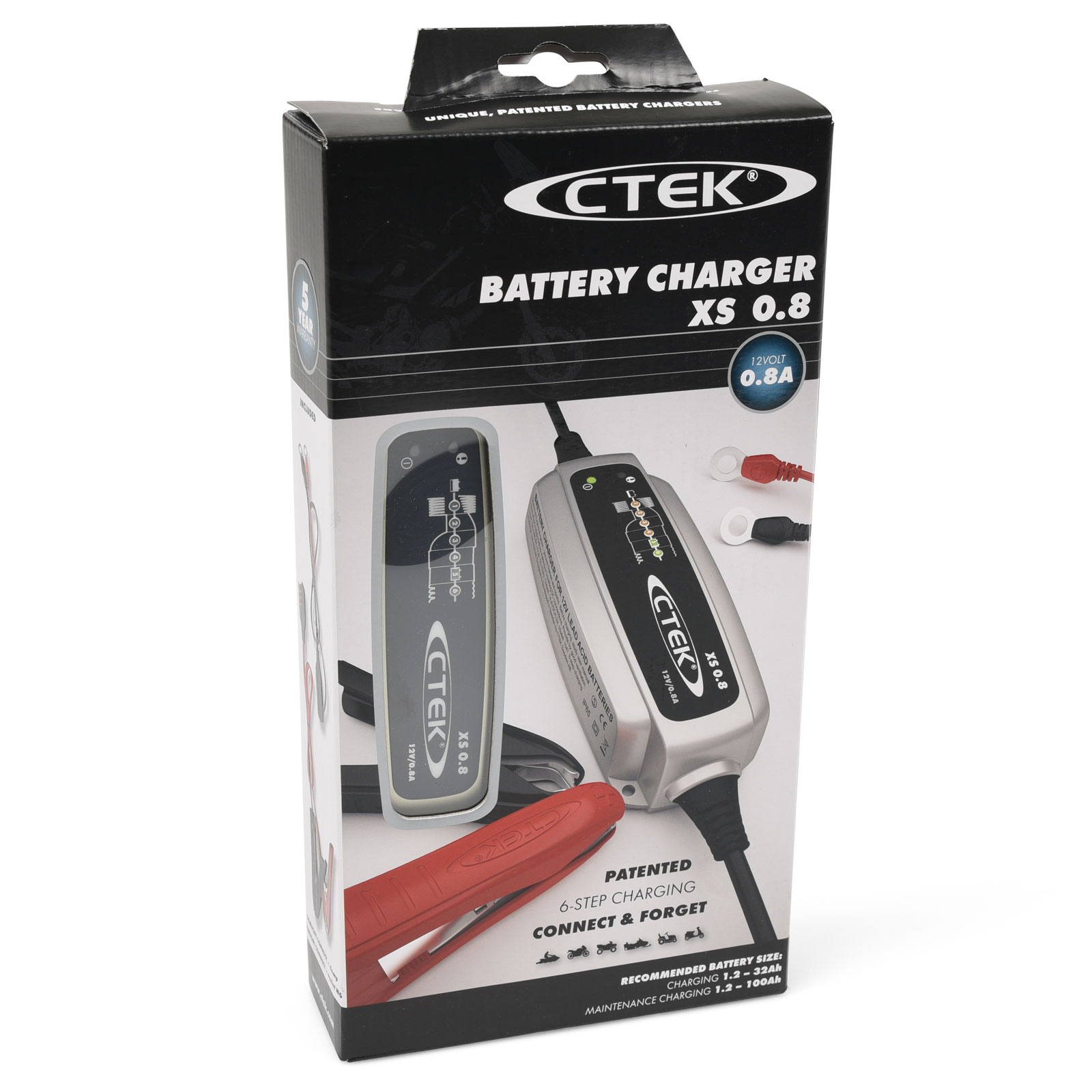 Batteriladdare CTEK XS 0.8 i gruppen Reservdelar / El och elkomponenter / Batterier & Laddare hos Novabike.se (9871)